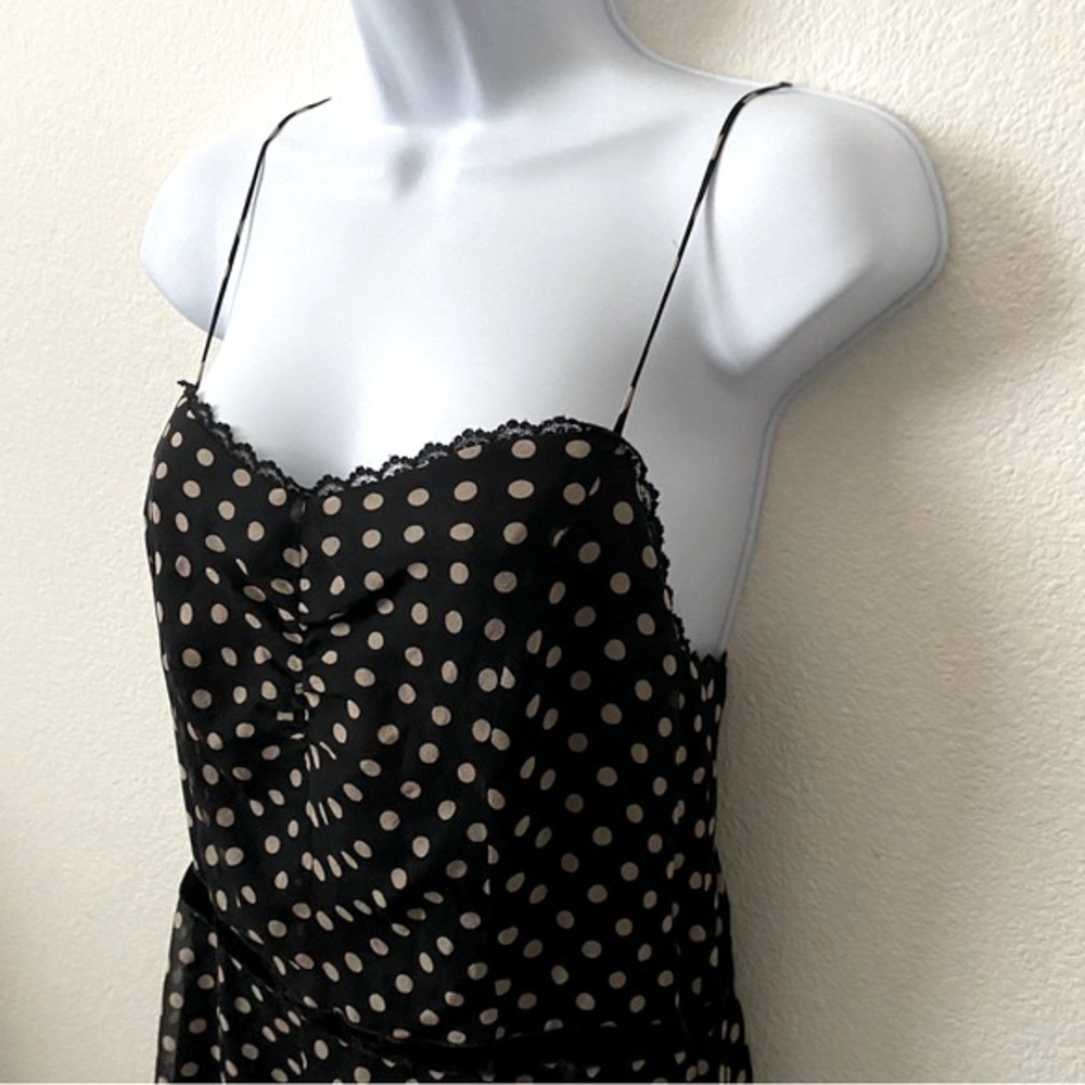 Mica, Spaghetti Strap Polka Dot Dress